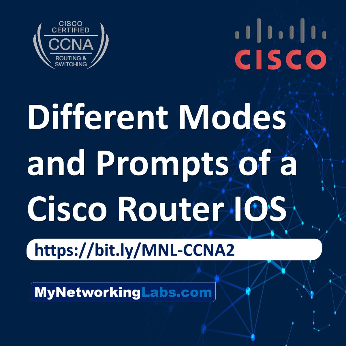 MyNetworkingLab's tweet photo. Different Modes and Prompts of a Cisco Router IOS
https://t.co/e0JwtWW2GE
#cisco #ccna https://t.co/SxFAEOKNng