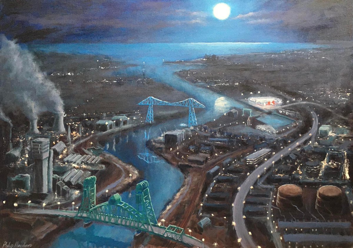 centre_right_'s tweet image. Artistic Teesside 

Steel River 

By Philip Meadows