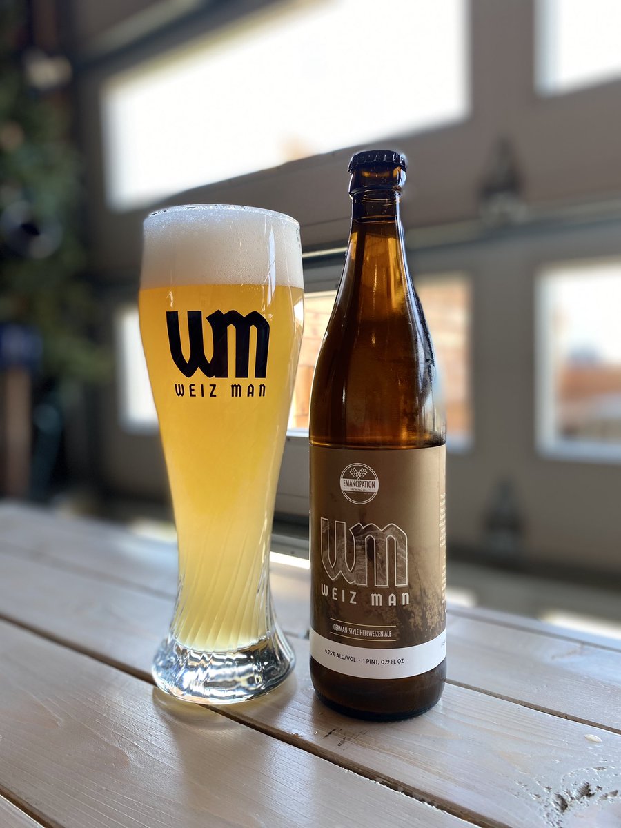 emancipate_brew's tweet photo. New Hefeweizen Glassware! #WeizMan #Hefeweizen #craftbeer https://t.co/7cRjggafpn