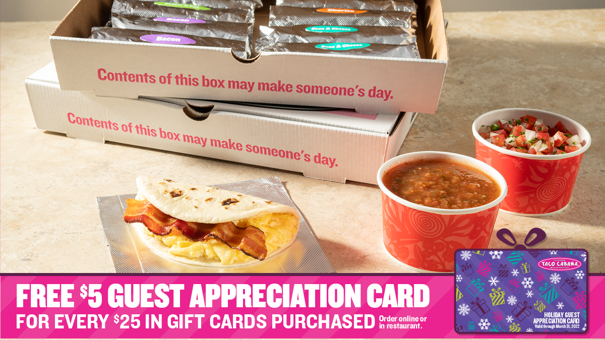 Taco Cabana on Twitter: "Seize the breakfast taco! Get our Dozen Breakfast  Taco Box this weekend for the best start of the day. #TacoCabana  #BreakfastTacos #DozenBreakfastTacos #StartYourDayRight #WakeUpWithTacos  https://t.co/rhJdLctVNV" / Twitter