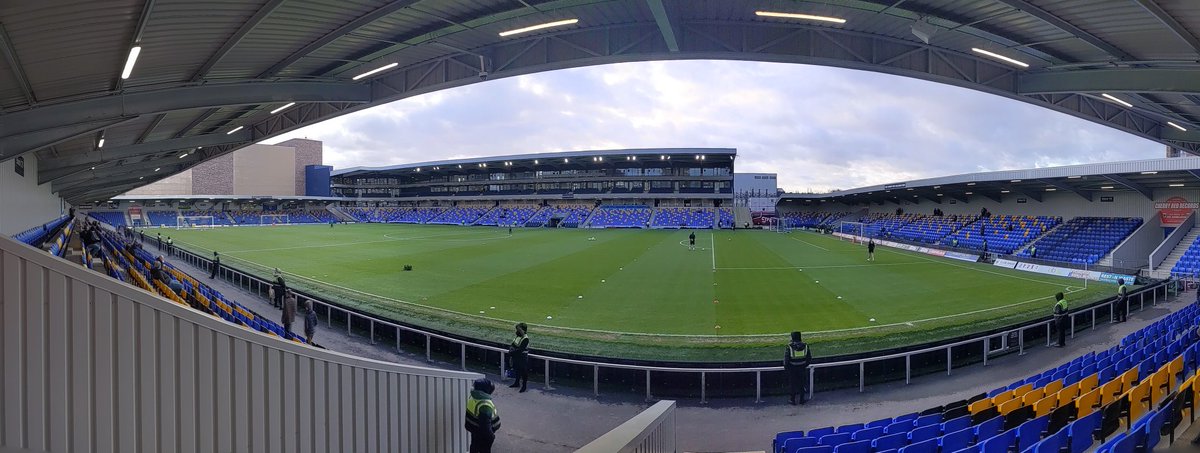 PodcastFTS's tweet photo. @AFCWimbledon 🆚 @CTFCofficial 

Accompanied by @Crofty_1996 - 👦🏻

My first time at the 'New' Plough lane in SW19 (aka the Cherry Red Records Stadium) and a 4-3 result to the Dons as they advance to round 3 of the #FACup 🏆

#Saturday #Football #SoccerSaturday https://t.co/v9Hh663cAZ