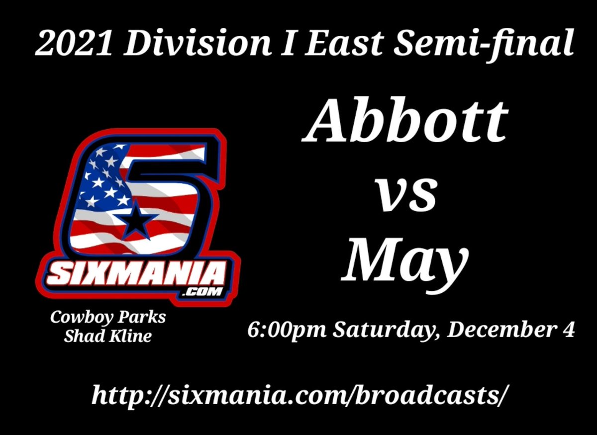 Sixmania (@sixmania) on Twitter photo <a href="/orangemohawk/">Cowboy Parks</a> will be at it again tonight!
<a href="/sixmanfb/">SixManFootball.com</a> <a href="/Texas1AFan/">Texas 1A Fan</a> <a href="/statechamptexas/">State Champs Texas</a> <a href="/WacoTribSports/">WacoTrib Sports Dept</a> <a href="/AbbottFootball/">Abbott Panther Football</a> <a href="/Sykotyk/">Sykotyk</a> @6manfootballfan <a href="/mason_hines57/">MRH</a> @FTLGgoose <a href="/_GarrettRoss/">Garrett Ross</a> <a href="/GroomTigerTimes/">GroomTigerTimes</a> <a href="/LemanSaunders/">Leman Saunders</a> @JesseMorrisVid
sixmania.com/broadcasts/ <a href="/orangemohawk/">Cowboy Parks</a> will be at it again tonight!
<a href="/sixmanfb/">SixManFootball.com</a> <a href="/Texas1AFan/">Texas 1A Fan</a> <a href="/statechamptexas/">State Champs Texas</a> <a href="/WacoTribSports/">WacoTrib Sports Dept</a> <a href="/AbbottFootball/">Abbott Panther Football</a> <a href="/Sykotyk/">Sykotyk</a> @6manfootballfan <a href="/mason_hines57/">MRH</a> @FTLGgoose <a href="/_GarrettRoss/">Garrett Ross</a> <a href="/GroomTigerTimes/">GroomTigerTimes</a> <a href="/LemanSaunders/">Leman Saunders</a> @JesseMorrisVid
sixmania.com/broadcasts/