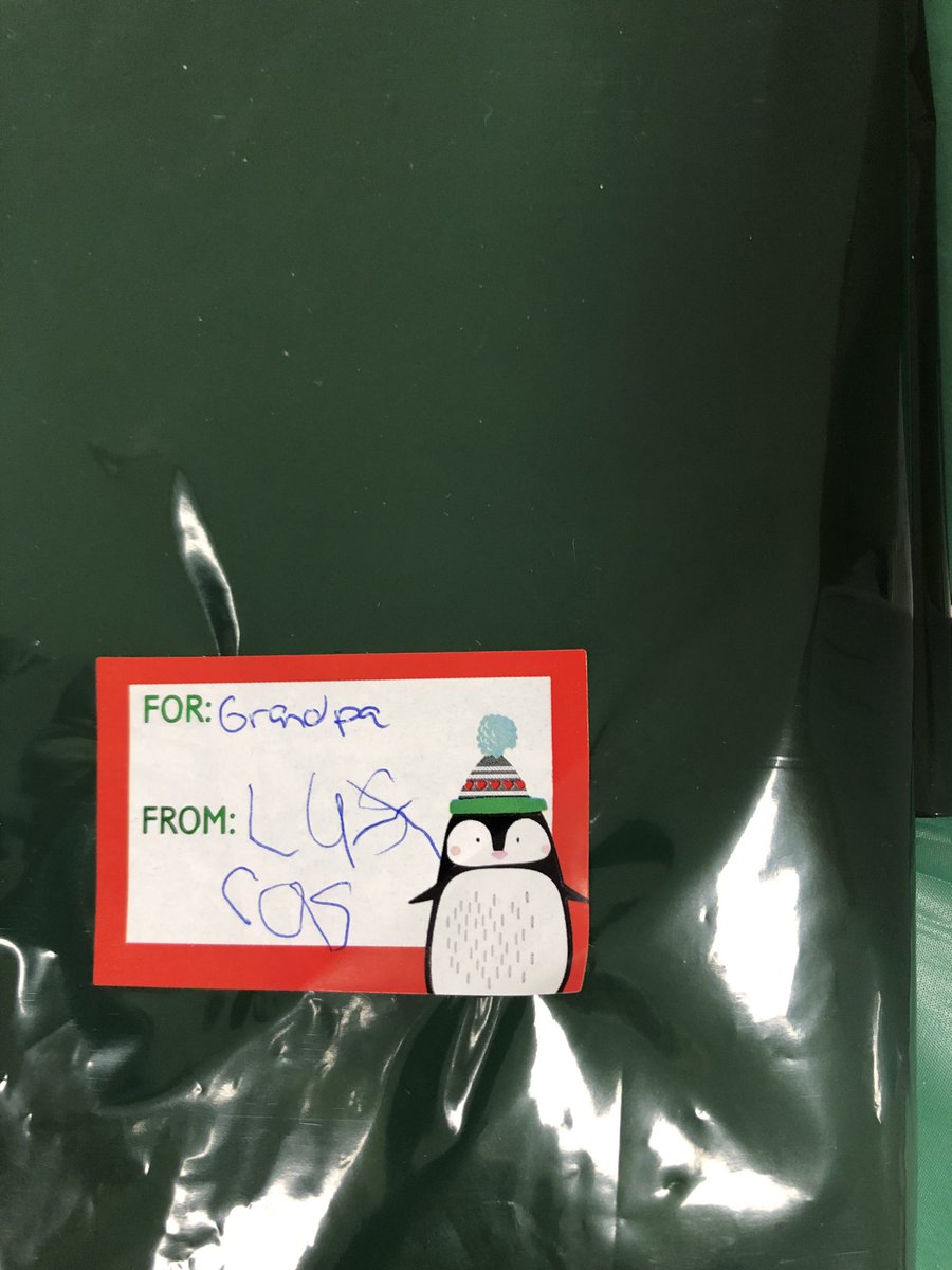 A gift for grandpa was left at the Holiday Gift Shoppe by Lucas!