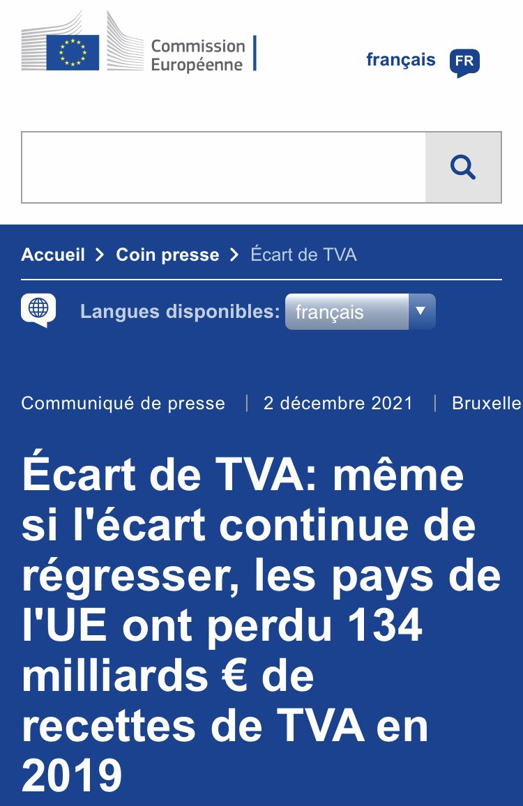 CharlesPrats's tweet photo. 🟣🔴 Près de 14 milliards de manque à gagner de TVA pour la 🇫🇷 selon la dernière évaluation il y a 2 jours de la Commission🇪🇺‼️
Pour savoir pourquoi & comment se commet cette #FraudeFiscale - et surtout quoi faire - lisez le « Cartel des Fraudes 2️⃣ »
📕▶️https://t.co/KRYUaTIQDT https://t.co/dTTAXmoz8F