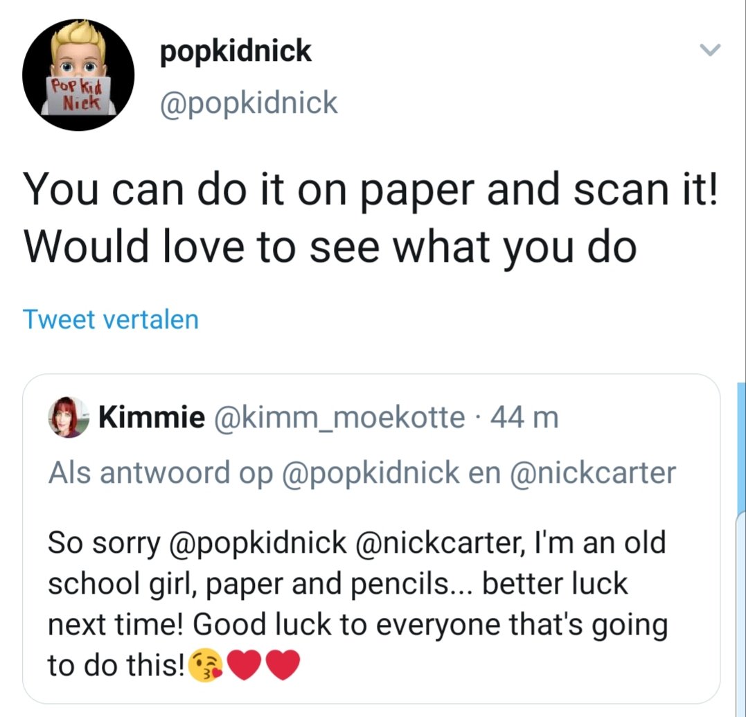 kimm_moekotte's tweet photo. Just saw this pop up in my memories....
There's nothing better than receiving motivation from you @nickcarter!❤ I miss the popkidnick era though.....
#thosewerethedays #popkidnick https://t.co/uiC90zVKf1