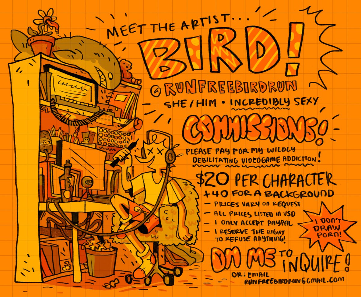 Bird @ COMMS OPEN!!!!!! 🐀 tweet media