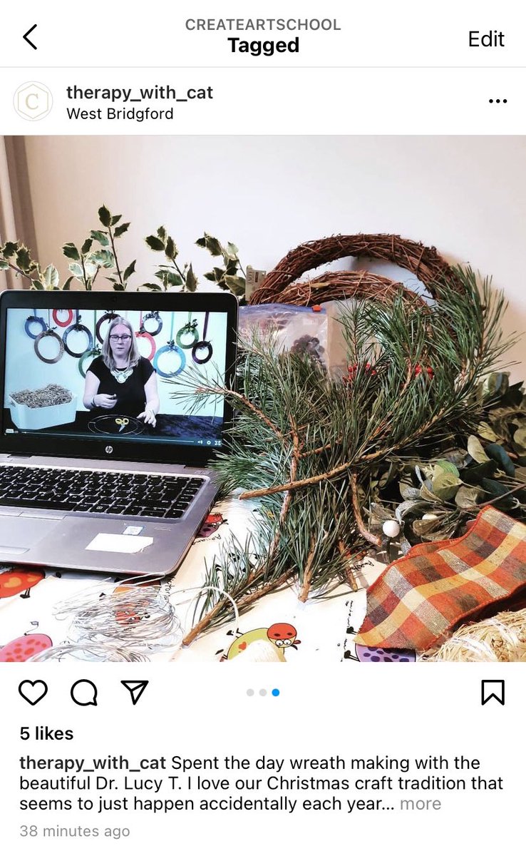🎄Yay! From work we did a year ago. 🎄

We’ve taken a break from wreaths this year but our help to create Festive finery can be now accessed by everyone, anywhere! 

Buy our video at 
createartschool.co.uk/offers/RL26RT7…

Host your own wreath making party at home..