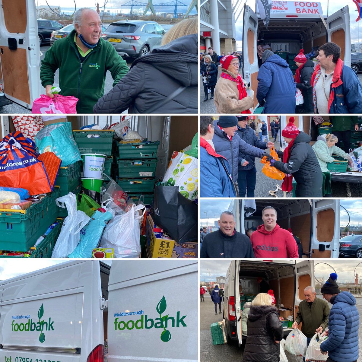 Mark Motley (@motleysfool) on Twitter photo Incredible generosity shown again today for the <a href="/borosupport/">MSF</a> collection for <a href="/FoodbankMbro/">Mbro Foodbank</a> .
We are blown away by the amount of food and cash donations given.
Teessiders looking after Teessiders! β€οΈ
Thank you <a href="/Boro/">Middlesbrough FC</a> and #boro fans for supporting. Total to come next week. #UTB Incredible generosity shown again today for the <a href="/borosupport/">MSF</a> collection for <a href="/FoodbankMbro/">Mbro Foodbank</a> .
We are blown away by the amount of food and cash donations given.
Teessiders looking after Teessiders! β€οΈ
Thank you <a href="/Boro/">Middlesbrough FC</a> and #boro fans for supporting. Total to come next week. #UTB