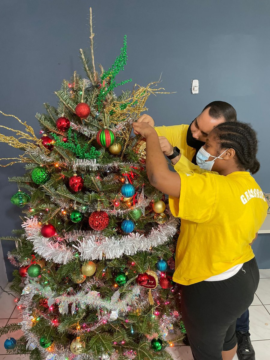 RotaractBlue's tweet image. A few of our members had the opportunity to visit the Sunrise Adult Training Centre for tree trimming.  Thank you Wonderland Christmas Trees #Cayman for donating a beautiful tree to the Center and making this day even more special! 

#Rotary #Rotaract #RotaractBlue #District7020