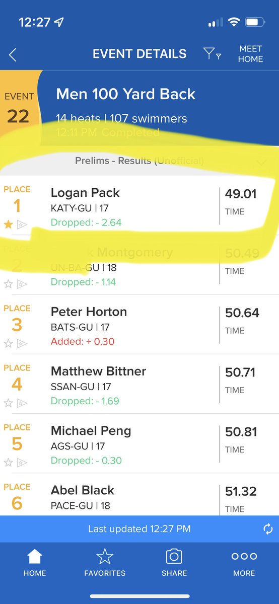 TaylorAquatics's tweet image. Adding to a heck of meet so far, Logan Pack got his US National cut in the 100 back! #PackAttack