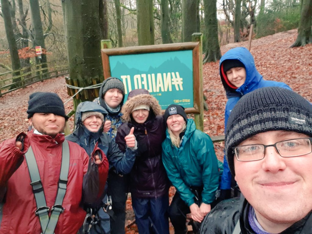 JealDaniel's tweet photo. Had a fabulous time today at the #youthcouncil christmas party despite the weather!! Treetop climbs and a breakout room 😊 @Lancswildlife https://t.co/efm5KGHidb