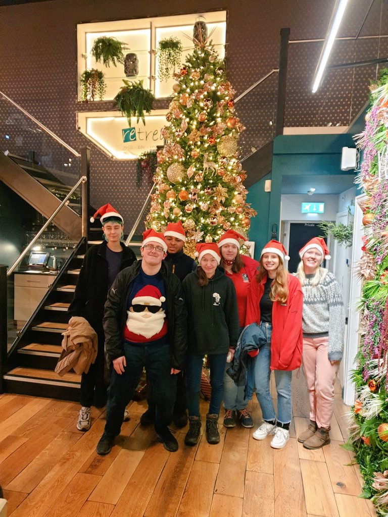 JealDaniel's tweet photo. Had a fabulous time today at the #youthcouncil christmas party despite the weather!! Treetop climbs and a breakout room 😊 @Lancswildlife https://t.co/efm5KGHidb