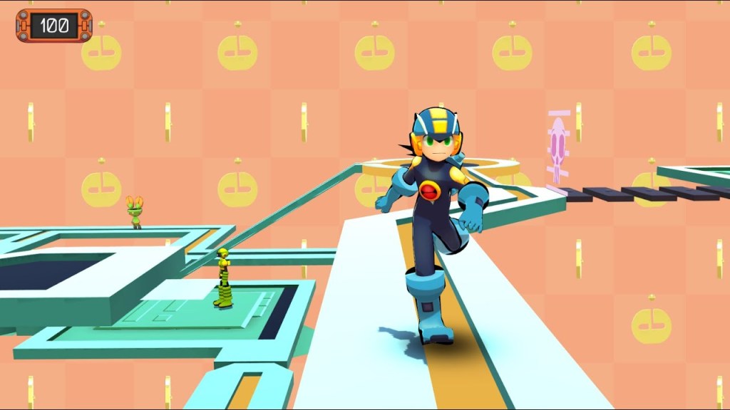Download Megaman Hero locked and loaded in a digital universe  Wallpapers com