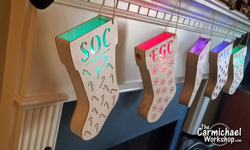 Here's a super fun LED Christmas Stockings project idea for you!  I made these out of wood using an X-Carve CNC, but they can be made with other tools and materials.  Click the link to see how and watch them flicker.  HO HO HO!
youtu.be/ETrozZ3rYoY