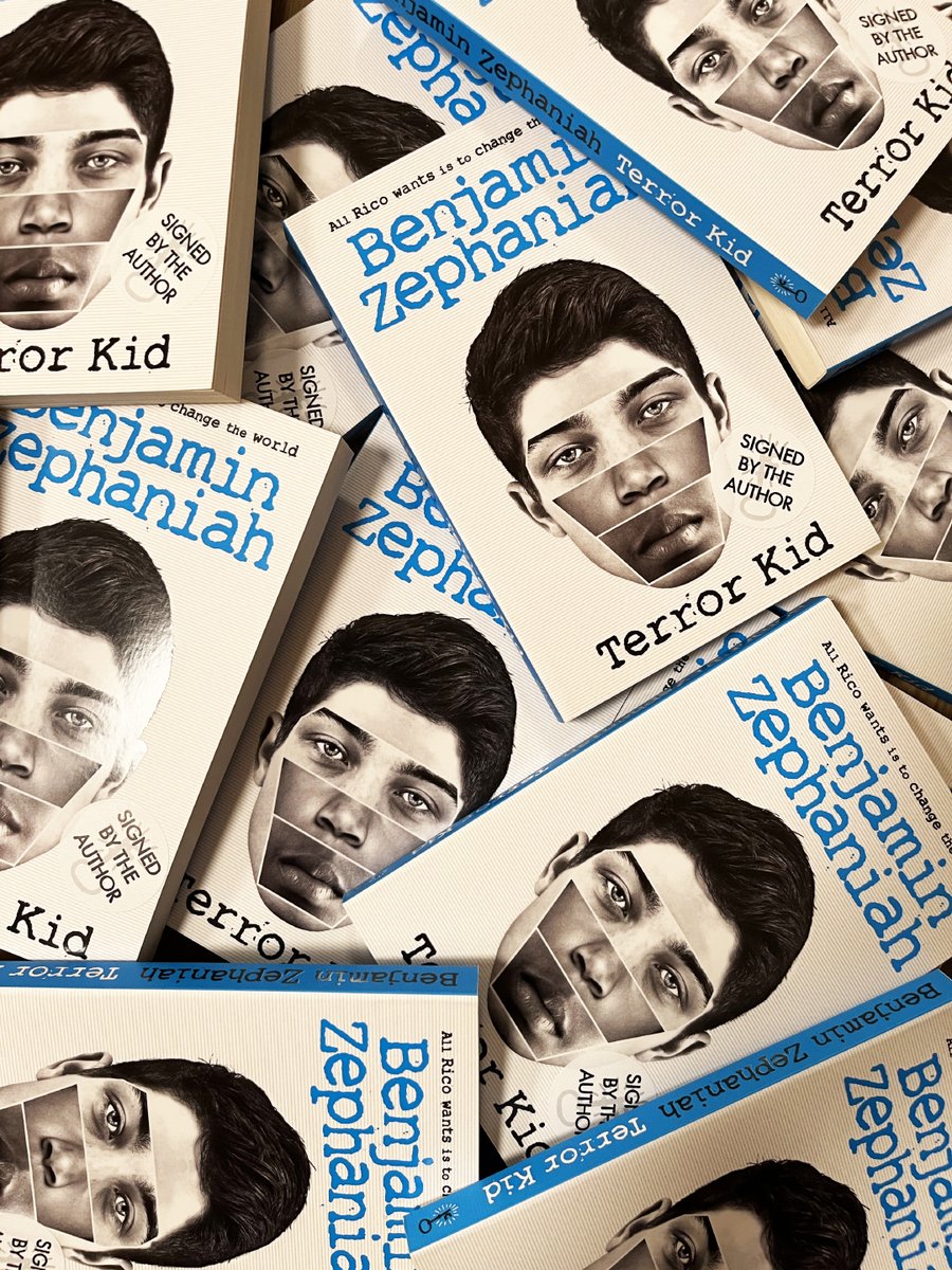 HotKeyBooks's tweet photo. ๐๏ธ Day 4 unlocks SIGNED copies of Terror Kid by @BZephaniah! ๐๏ธ
WIN a signed copy of this shocking, moving and timely novel about the choices that shape us. All you have to do to enter is RT and follow @HotKeyBooksYA and @HotKeyBooksTeen ๐
#12DaysofHotKeyBooks ๐โ๏ธ https://t.co/XMk8XcJrhO