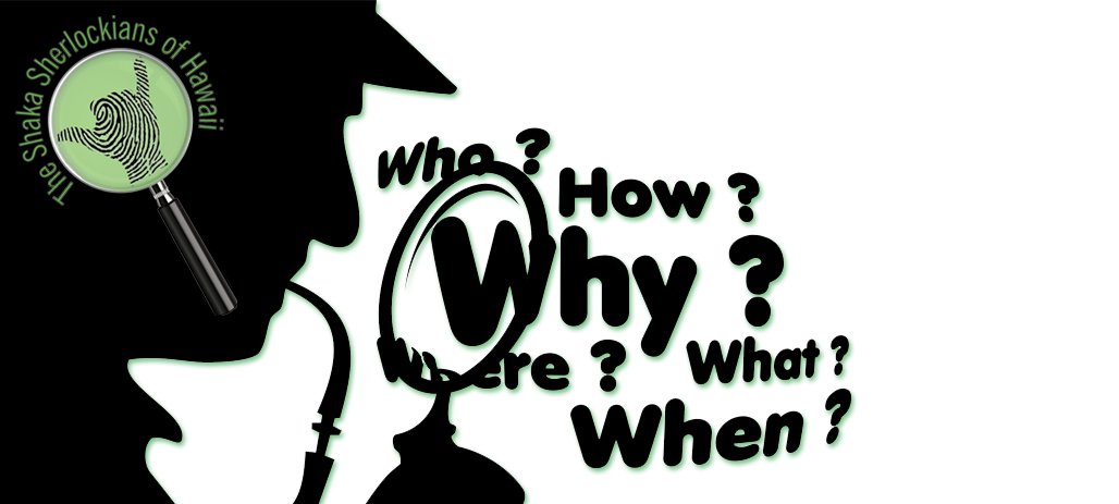 I had the pleasure to join the Shaka Sherlockians in November for their annual meeting!
You can enjoy the whole thing too - youtu.be/kMUk1O5Ap9k?t=… -  and check out their website as well. 

shakasherlockian.com