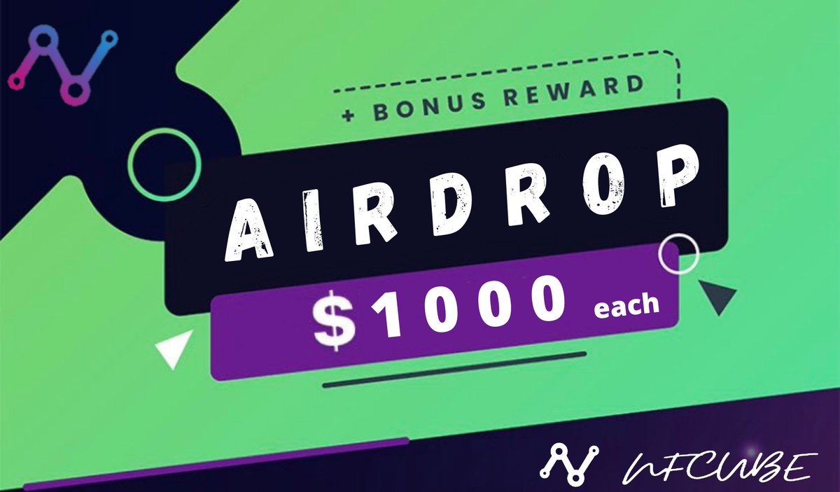 airDropAnaList's tweet photo. NFCube #Airdrop🔥

💰250,000 $NFC ($2,500,000)
🎁100 $NFC ( worth $1000)
👤Top 2500 Invitees

✅ Follow @NFCubeNFTs
✅ Retweet this 
✅ Join our discord https://t.co/cdxJULdSmD
✅ Claim 👇
https://t.co/LVUMcZAM4b

#Airdrop #Solana #SOL #NFCube $NFC #SolanaAirdrop #NFTs #NFT https://t.co/E7bCpcqMoI