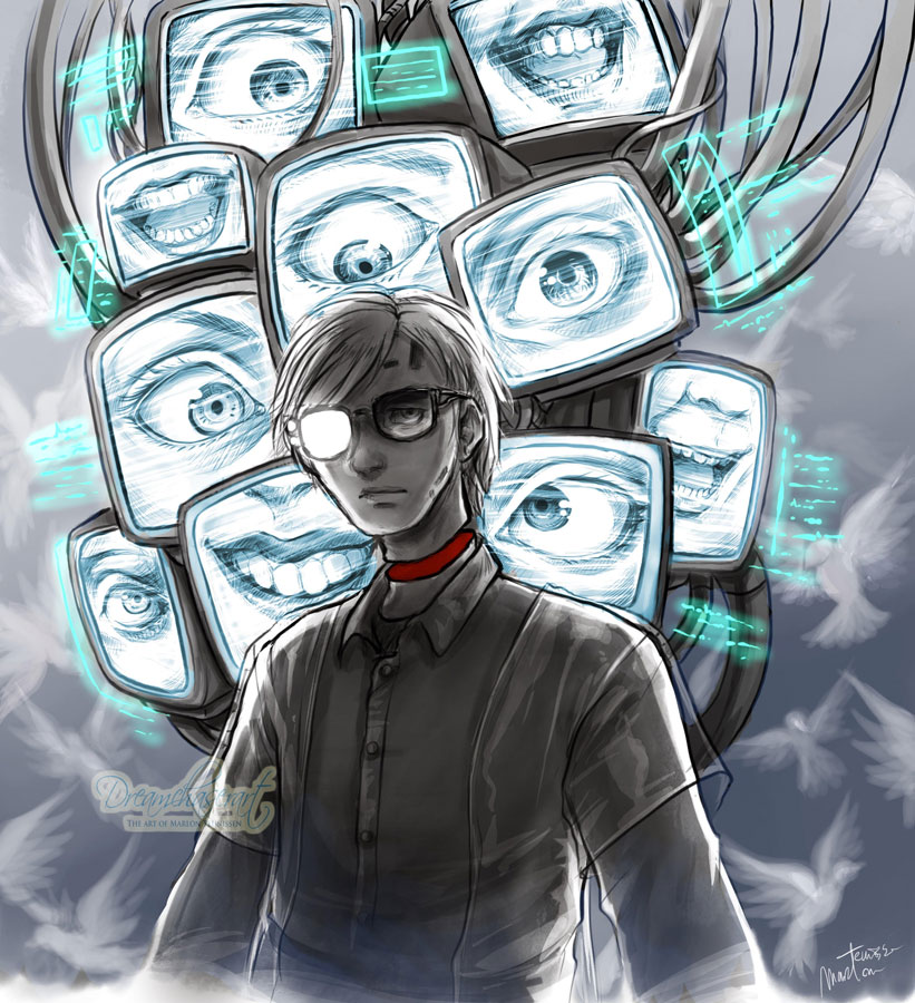 dreamchaserart's tweet image. A while ago I played this cyberpunk psychedelic horror game called #observer I absolutely loved it and wanted to make a fanart from it. It ended up as a weird drawing but I hope it makes sense to those who have played the game.

#observerredux #observergame #bloober #blooberteam