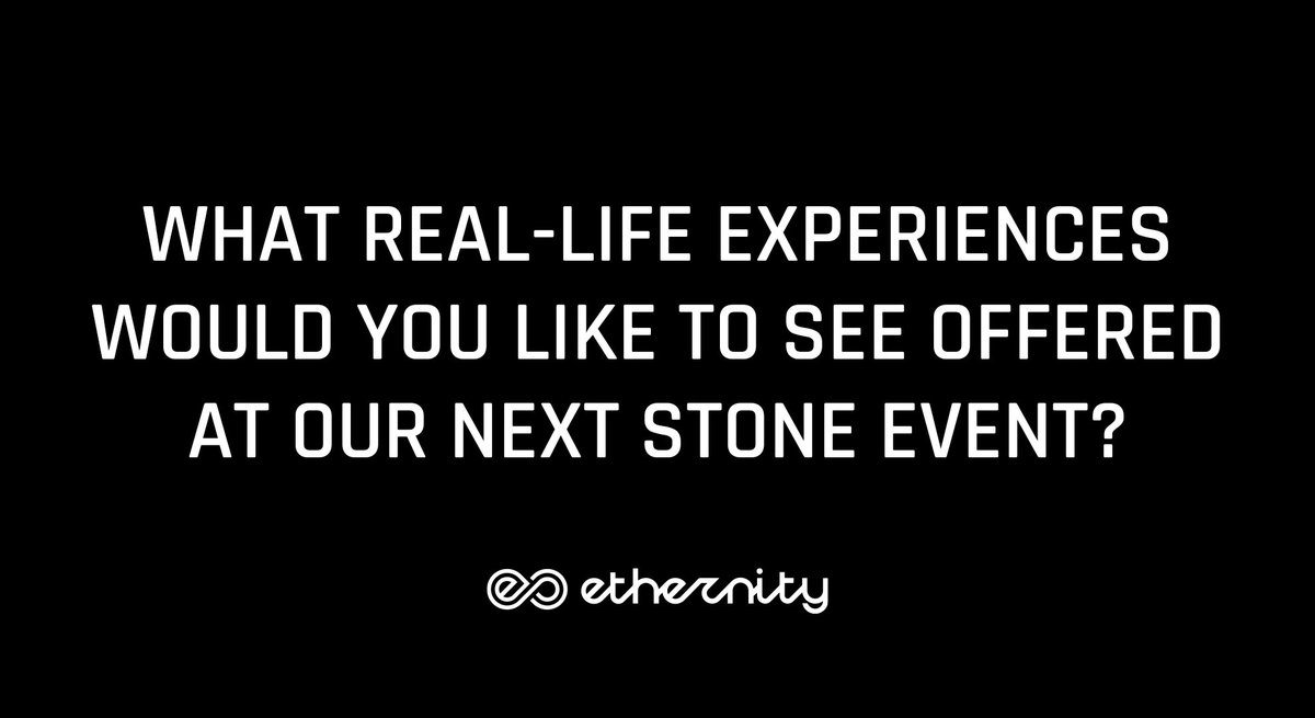 EpicOnChain's tweet photo. Let us know below! #StoneEvent #EthernityChain https://t.co/jJ60KbIAjI
