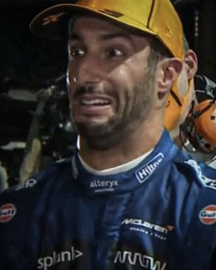 ESPNF1's tweet photo. Alonso and Ricciardo watching Verstappen's crash 👀 https://t.co/bg1nuxNvhx