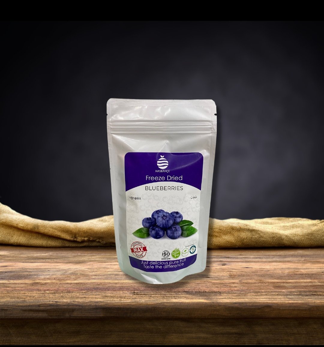 Freeze dry Blueberry Cipsi.

%98 besin degerini koruyor.
Boya, şeker, koruyucu içermez.
Yeni nesil cipsler..
Hasbahçe farkiyla 3 kitaya dagiliyor..