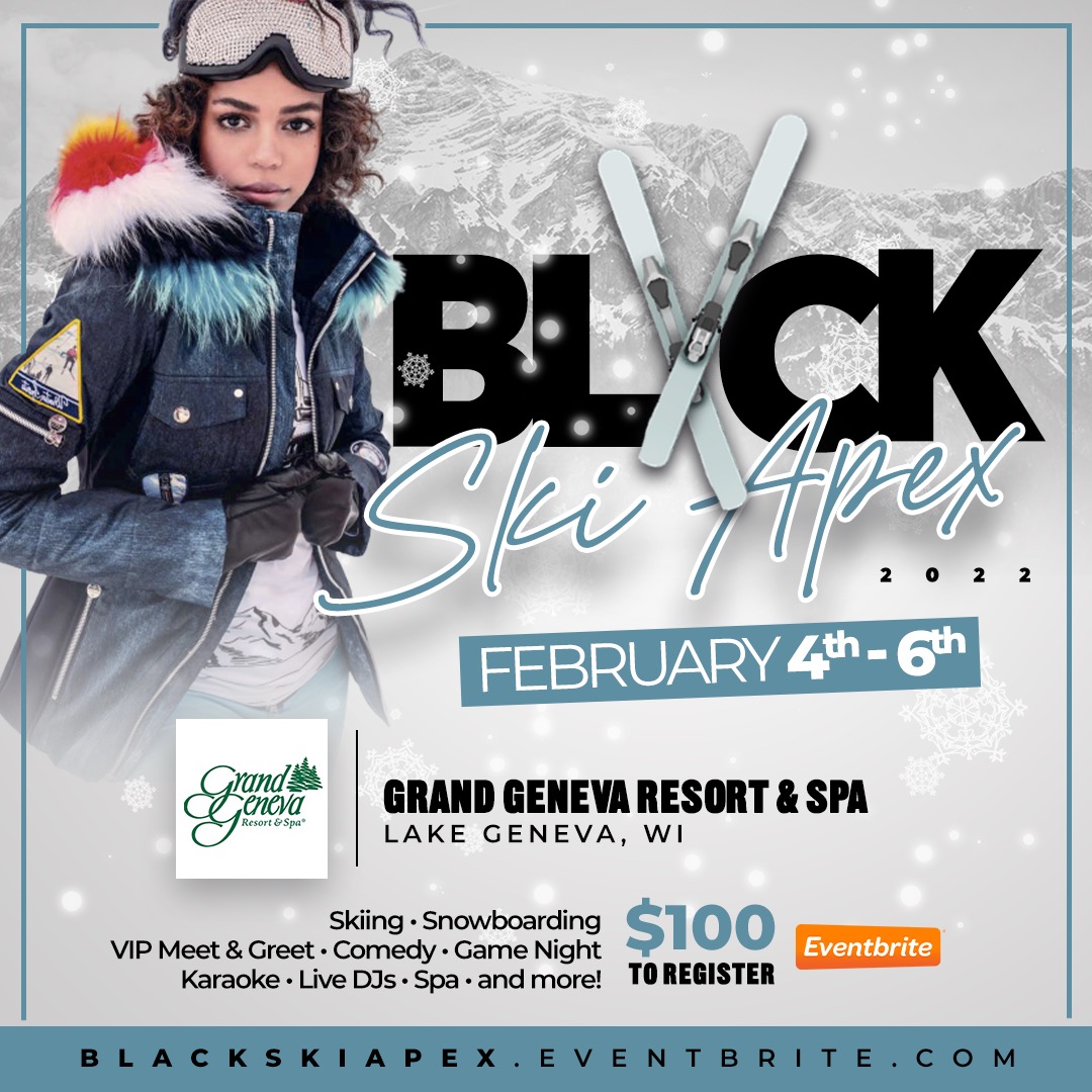 InterTwineChi's tweet photo. INTERTWINE CHICAGO co-hosts BLVCK SKI APEX 2021!

https://t.co/Ty99RdUrLx

Use the discount code: Intertwinechicago 
For $25 off until 12/8

Deposits are due on Dec. 15th and final payments are due the 15th of January.
#BLCKskiweekend #SkiWeekend #BlckSkiApex #BlackSkiWeekend # https://t.co/irat7bCdka