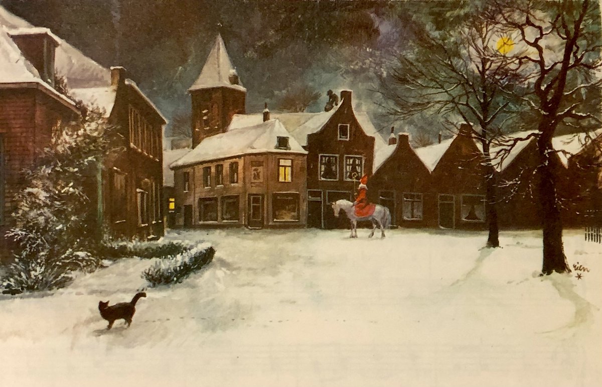 whulsbergen's tweet image. Rien Poortvliet en Sinterklaas. Meesterlijk. #fijnesinterklaas