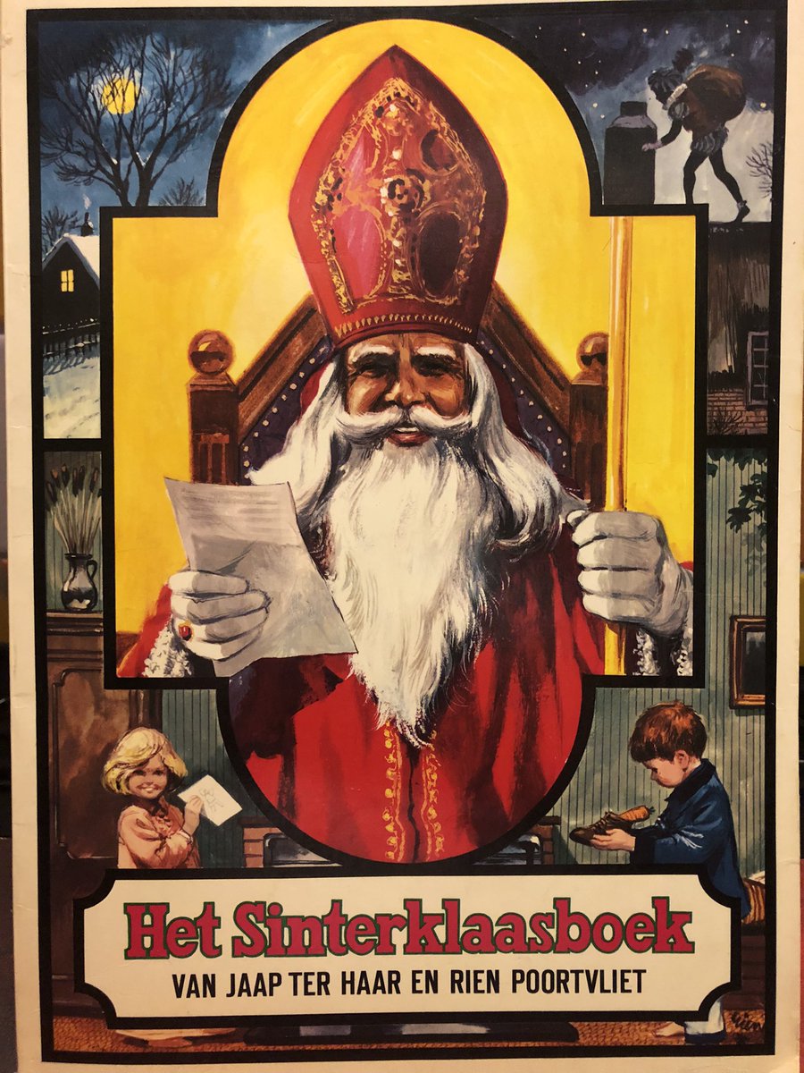 whulsbergen's tweet image. Rien Poortvliet en Sinterklaas. Meesterlijk. #fijnesinterklaas