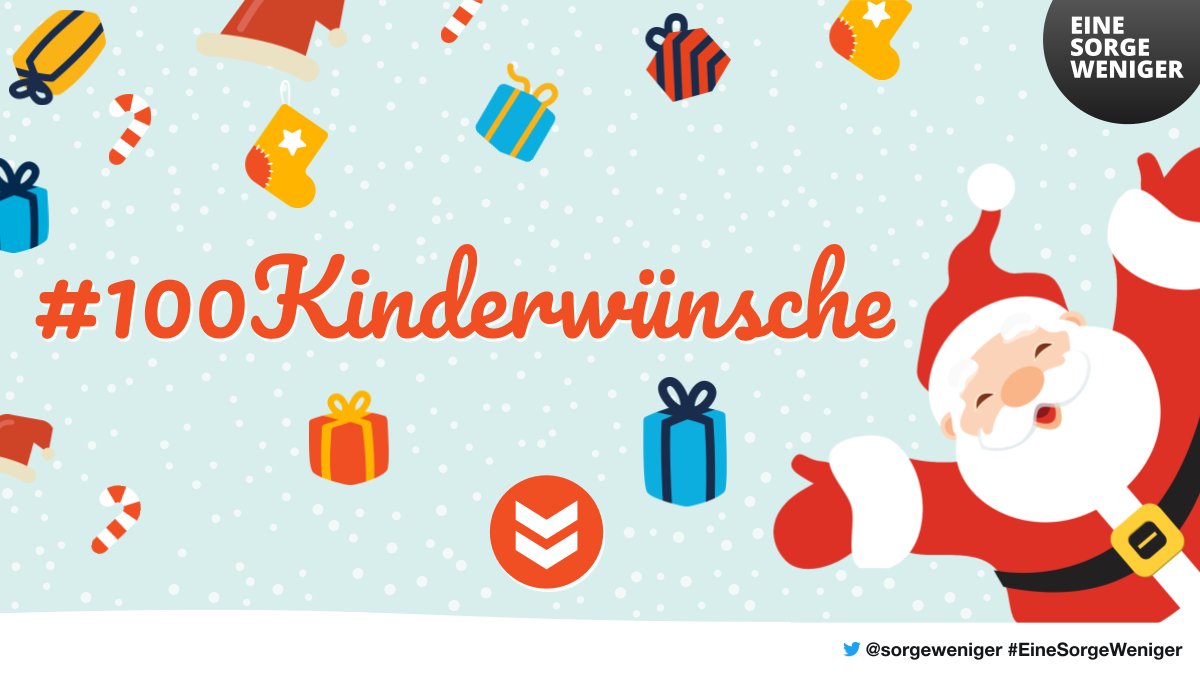 sorgeweniger's tweet photo. In unserem Thread der #100Kinderwünsche sammeln wir die Wünsche 🎁  um deren Erfüllung sich die Wichtel und Elfen #gemeinsam mit uns bemühen. Entdecke die Kinderwünsche. Fülle unser Spendenkonto. Melde dich per E-Mail: ➡️  weihnachten@sorgeweniger.de https://t.co/bAqXIfQZRS