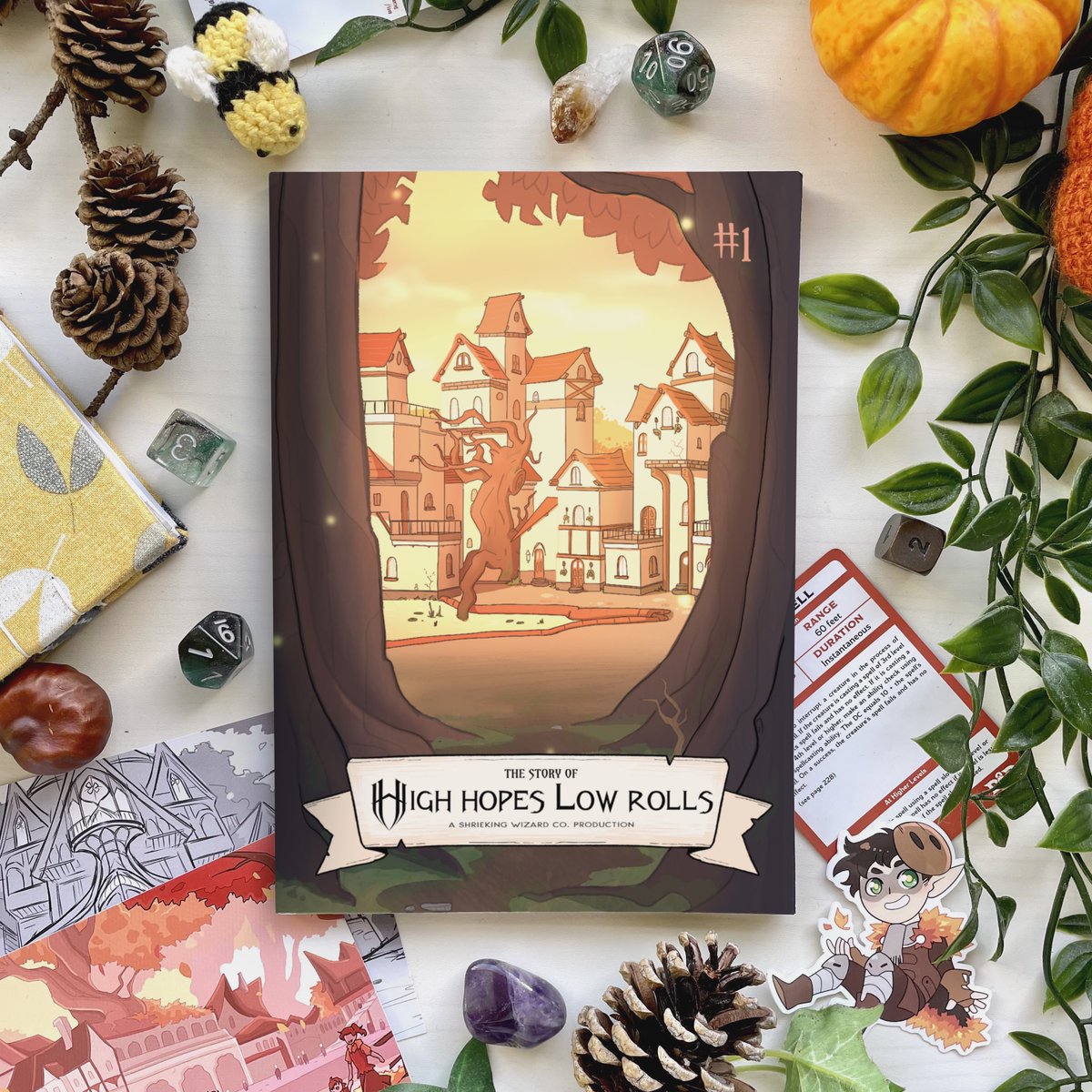 Tonight's your last chance to pre-order your print copy of Chapter 1 of High Hopes Low Rolls!
All the pre-orders will be signed. Closes at Midnight GMT!

Shiekingwizard.com/shop