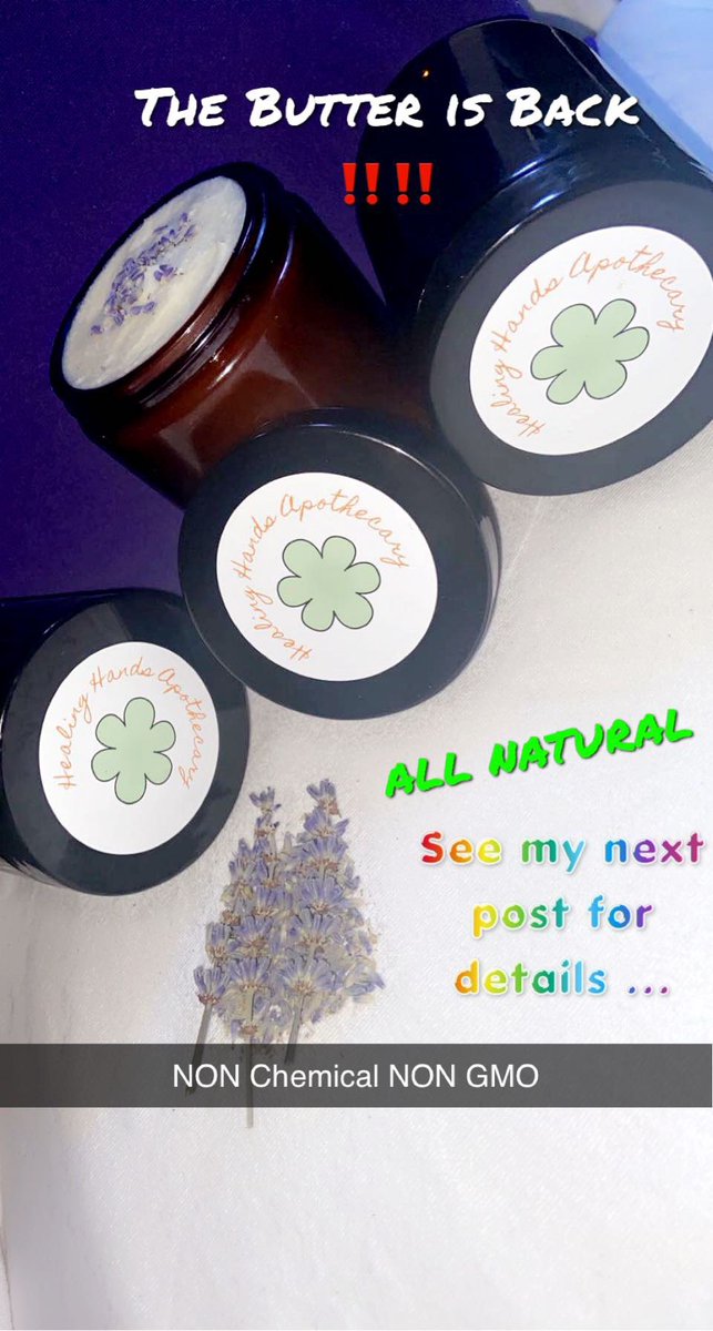 mariah620's tweet photo. 🚨🚨INTRODUCING‼️
HEALING HANDS APOTHECARY🌿🪨🧿🪄🔮
 ✨ Where All Of Your Natural SkinCare 
                 Needs Will be Met! 
             
Products Available 
- Whipped Shea body Butter 8 OZ ($15) 
- Face &amp; Body Oils (Sensitive skin safe) 4 OZ ($12)
- Celtic Salt Scrubs 6 Oz https://t.co/AmVO6vRiHA