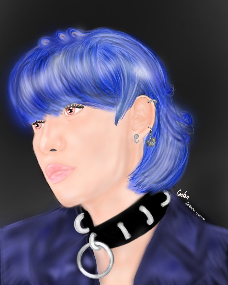 LATRAINSxLARAIN's tweet image. TW // scar (?)

Decided to bring back blue haired Corpse bc I have no shame.🖤🥀

I tried to include the earring/keychain or w.e it is. As you can see, I failed. :D 

#corpsehusbandfanart 
#corpsefanart
#CORPSE
#digitalart