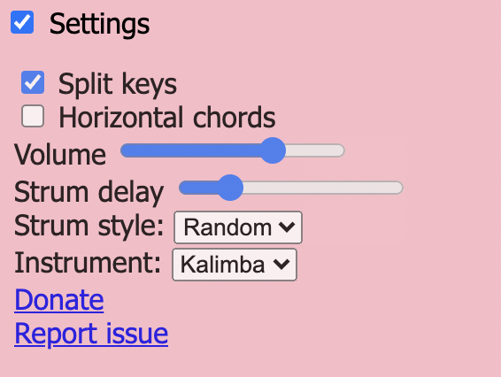 chordbug's tweet photo. I added some more settings and a donation link to #autokalimba https://t.co/mgRfhW76a0 https://t.co/lmB4dPaJj9