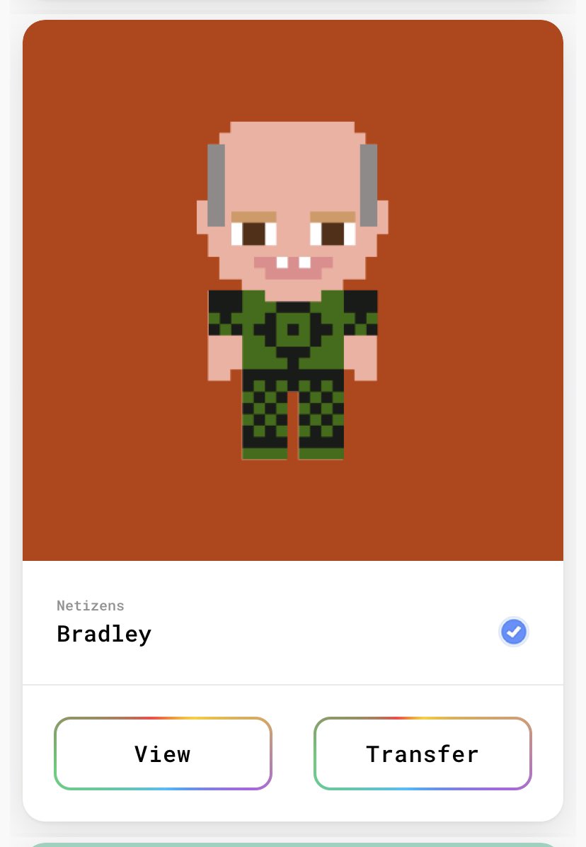 To celebrate the release of NFT Duelz v2.0. We are giving away a very special Netizen from @8bitnostalgiart 

To win old man Bradley, all you have to do:

1. RT + Tag 2 friends
2. Follow us
3. Join our Discord channel (bio)

Winner will be announced on the Discord chat!