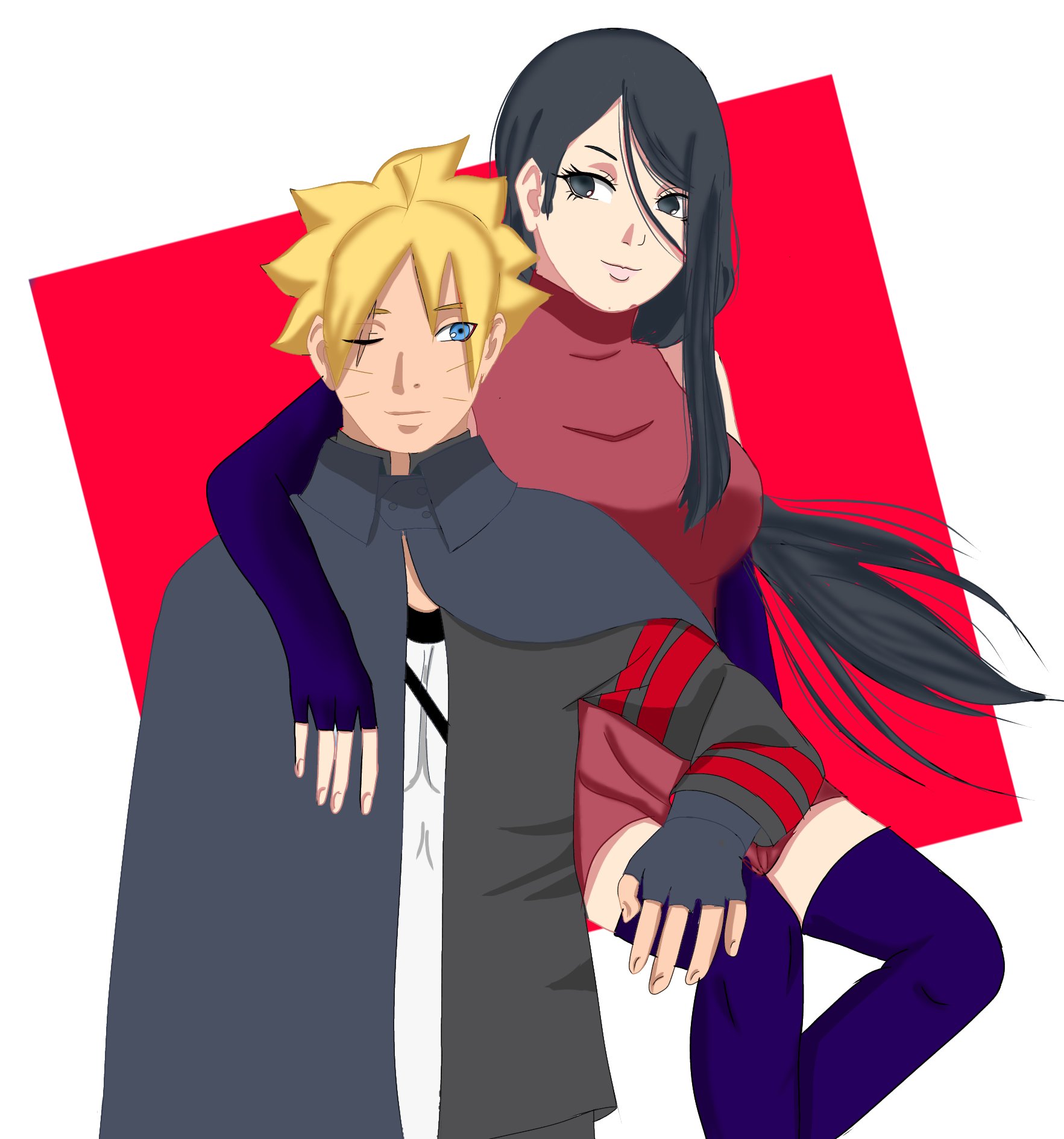 waaaaaaahhhh! adult boruto and sarada