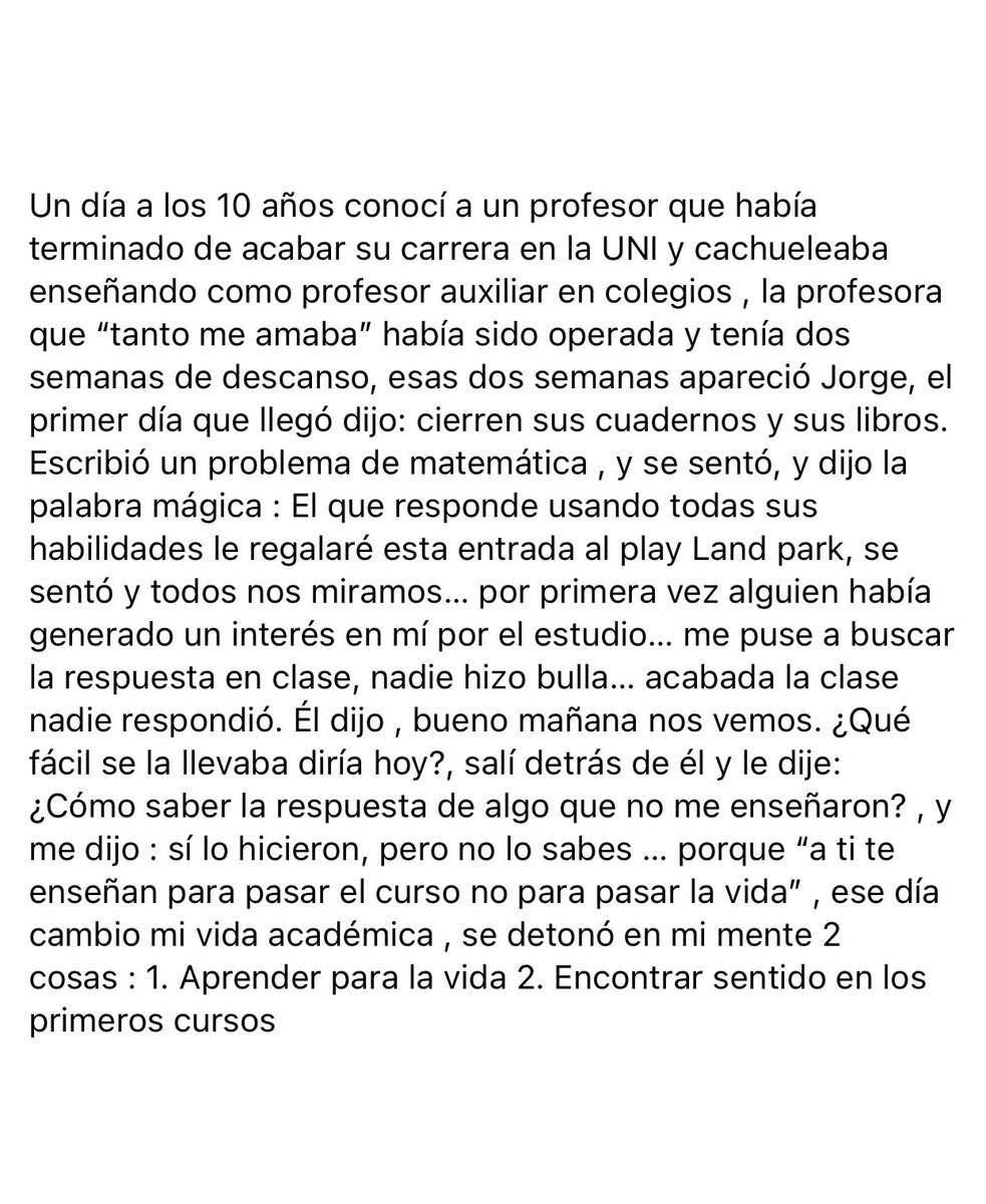 VillamedicGroup's tweet photo. EL PEOR ALUMNO
————————-
Gran reflexión ♥️ https://t.co/Aw0fHZCs9l