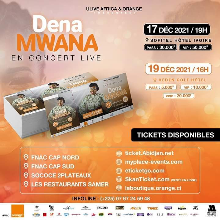 _glorygospel_'s tweet photo. Pour mieux vivre ce glorieux rendez-vous annuel @glory_gospel vous livre gratuitement vos tickets jusqu'au 8 Décembre, dépêchez-vous donc !!! 

Infoline: 0556781678

#GloryGospel #Souffle #Abidjan #Décembre2021 #MotownGospelAfrica #Ulive  #UniversalMusicAfrica #DenaMwana https://t.co/49kynxfvQC