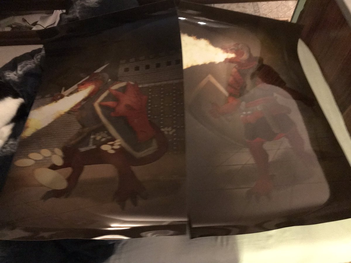 TimDaWarMachin1's tweet photo. Just got this today, it will look so cool on my wall!

Art not by me, but by @post4story, be sure to give them some love!
Now, wich one do you like more? https://t.co/gIIA5swZms
