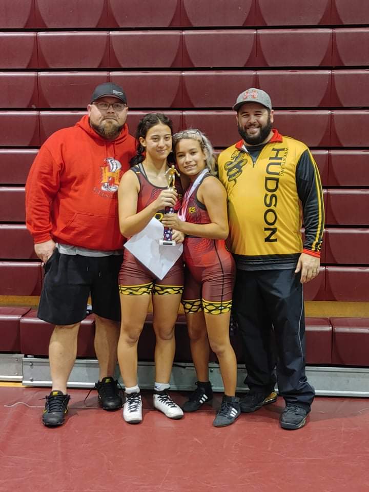In our first ever Girls Dual Tournament our girls came in 3rd place. Congratulations to our team MVP Keana "Kiki" Bush for going undefeated in the tournament. <a href="/hhscobras/">Hudson High School</a> <a href="/CobrasWrestling/">HHS Cobras Wrestling</a> <a href="/uribes_billy/">Billy Uribes</a>