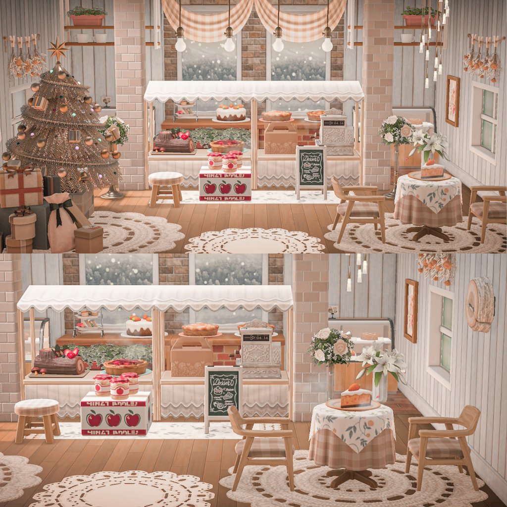 lilstrawbie's tweet photo. The town bakery ready for the holidays 🎄🧁🤎

#acnh #AnimalCrossingNewHorizons https://t.co/3R5LFLkJbP