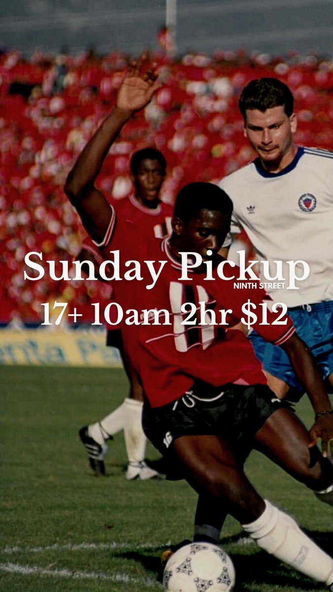 NinthStreetMPLS's tweet photo. Get your #sundayleague on with #5aside pickup tomorrow.
#ninthstreetmpls #playpickup #supportlocalsoccer #mpls
https://t.co/MP3OfthboM https://t.co/iBExbYI6pi
