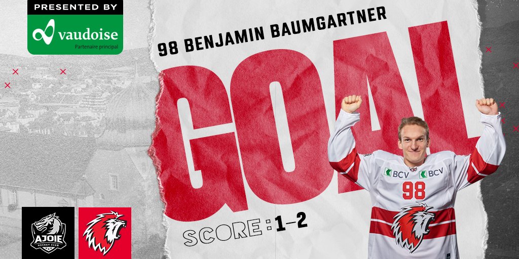 lausannehc's tweet photo. BENNYYYYYY 🔥
Les Lions prennent l'avantage !!!
HC Ajoie 1⃣-2⃣ Lausanne HC
#HCALHC https://t.co/4zxdOoKo9E