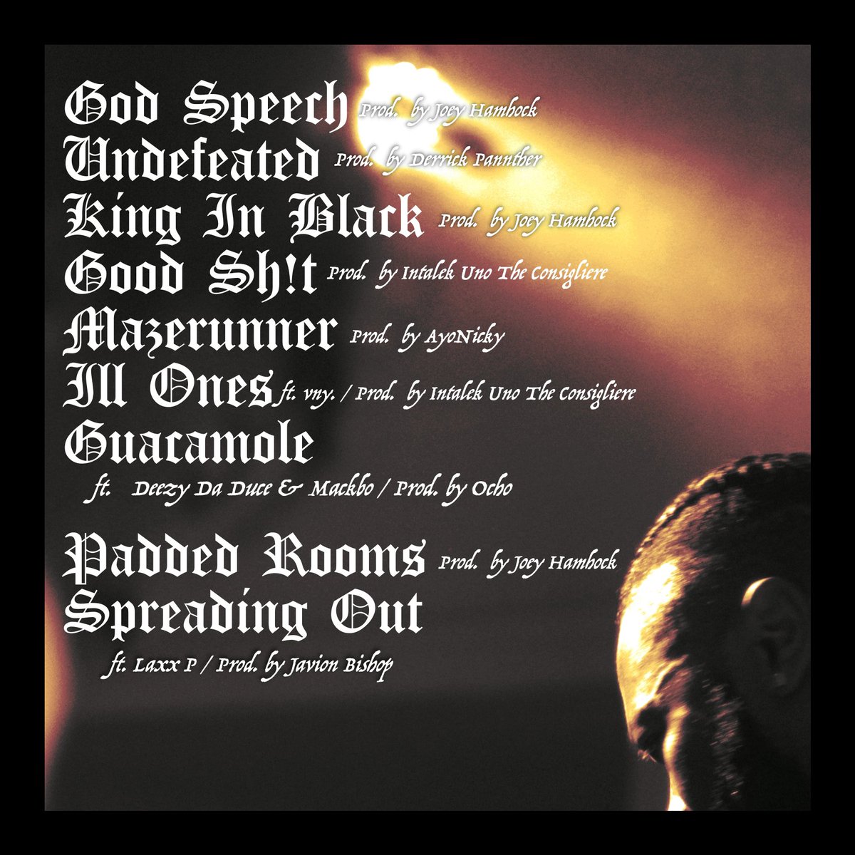 SAINTJAVION's tweet photo. Itโs official, โGod Speechโ by @Rey_Morado & I is dropping on Tuesday, 12/7 ! This a special tape, long time in the making. We bringing back the bars,
like rt & put somebody on, cause we bout to shift the culture again. #GodSpeech ๐ซ https://t.co/9p1lVHSbg4
