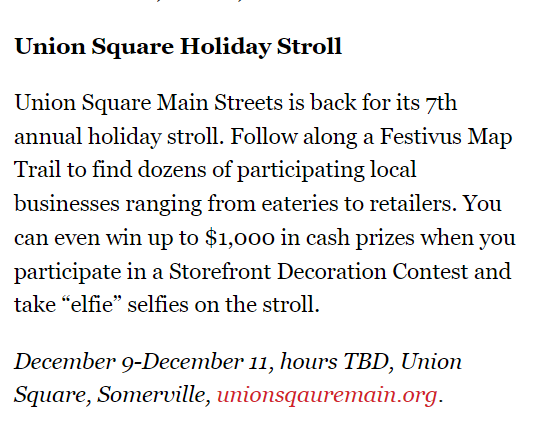 AllAbout02143's tweet photo. Oh, @BostonMagazine, don't mind if we do! π₯°π #KeepSmallStrong by shopping local during this year's #HolidayStroll. Our businesses have got all your gift giving needs! ποΈππ Thanks always, for the love @BostonMagazine !
#LoveUnionSquare #Loyal2Local https://t.co/zEDExekYLY