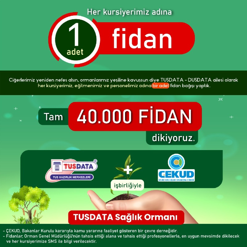 cekud's tweet photo. . @tusdata #TUS Hazırlık Merkezleri; "Her Kursiyere Bir Fidan" Nevşehir'de 30 Bin ve Ankara'da 10 bin olmak üzere toplam 40 bin fidanı bağışladı.
#TUSDATA Fidanları toprakla buluştu🌿🌿🌿
#dikiliağacımvar #fidan #hatıraormanı #ormanyangınları #tus #tıptauzmanlık #tıp #doktor