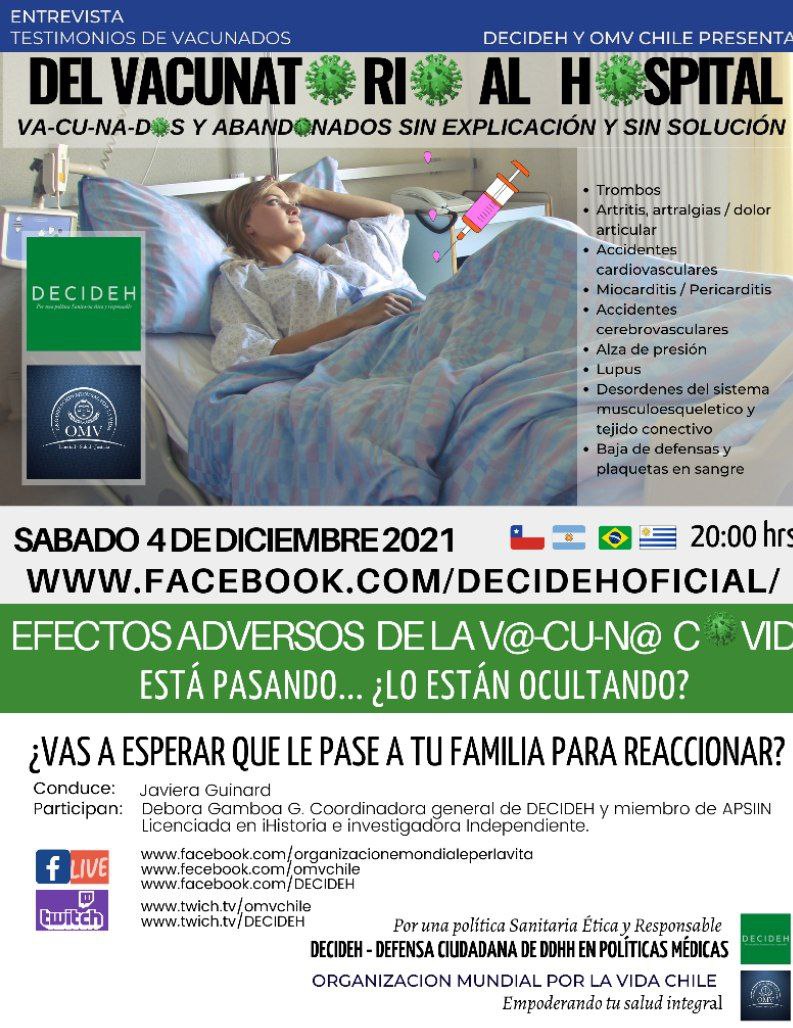 OmvChile's tweet photo. ¿¿Sabías que esto está pasando??
Que AstraZeneca fue prohibida en varios países europeos?
Qué los sistemas de efectos adversos de Europa y Estados Unidos están más copados que nunca en toda la historia de las vacuna

https://t.co/Iltz6hbG0P
https://t.co/2z267izw8q https://t.co/CaY9Jterdv