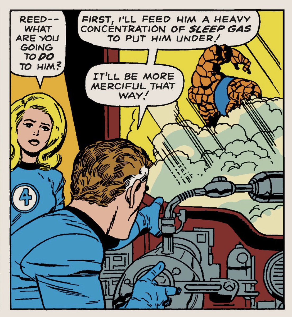 Invisible Girl, Mr Fantastic and The Thing, Fantastic Four 43 (October 1965)