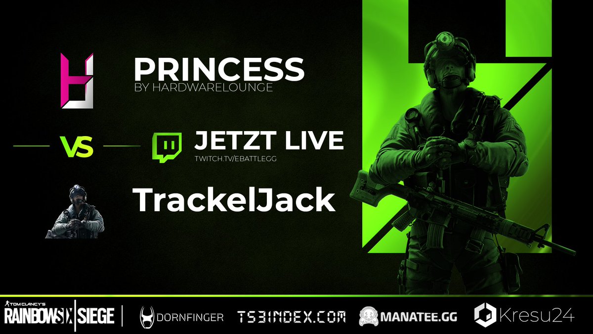 HardwareLounge's tweet photo. ❗️Viertelfinale❗️ gegen Team #TrackelJack
Seid Live dabei und feuert @TeamPrincessEU an :
https://t.co/m0fZtBEEFU
LineUp:
@MOuwner 🔫
@N1ghImare 🧺
@TakeshiR6 🧟♂️
@RichardSalhofer 😈
@MajesticalPC 🧠
@Viiroxx 💣
#HL4Win #WinLikePrincess 👑 #UnitedInGreen 💚 https://t.co/FvUxgemaZn