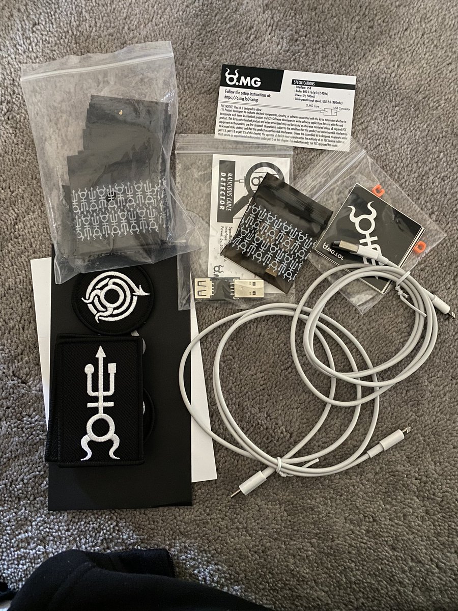 realytcracker's tweet image. finally got the signature series o.mg cables directly from @_MG_ with auto jailbreaking of any device anti gravity mod and hypercharge++