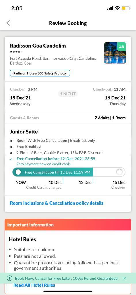 ArnavArya2's tweet photo. Apparently it is still available which I  have been trying to book with you since November. But @RadissonBlu  why would you not do that. Is customer service such a low priority over profitable business?? https://t.co/SnYrRbiZyk